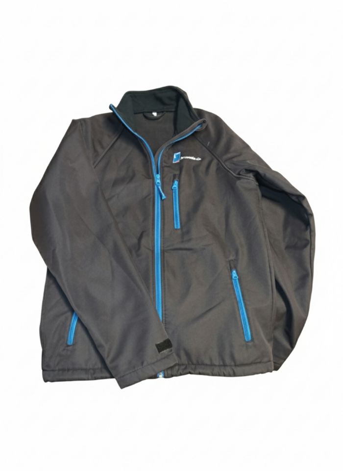 Veste softshell noire à fermeture bleue – Taille S – Imperméable, coupe-vent, légère - photo numéro 6