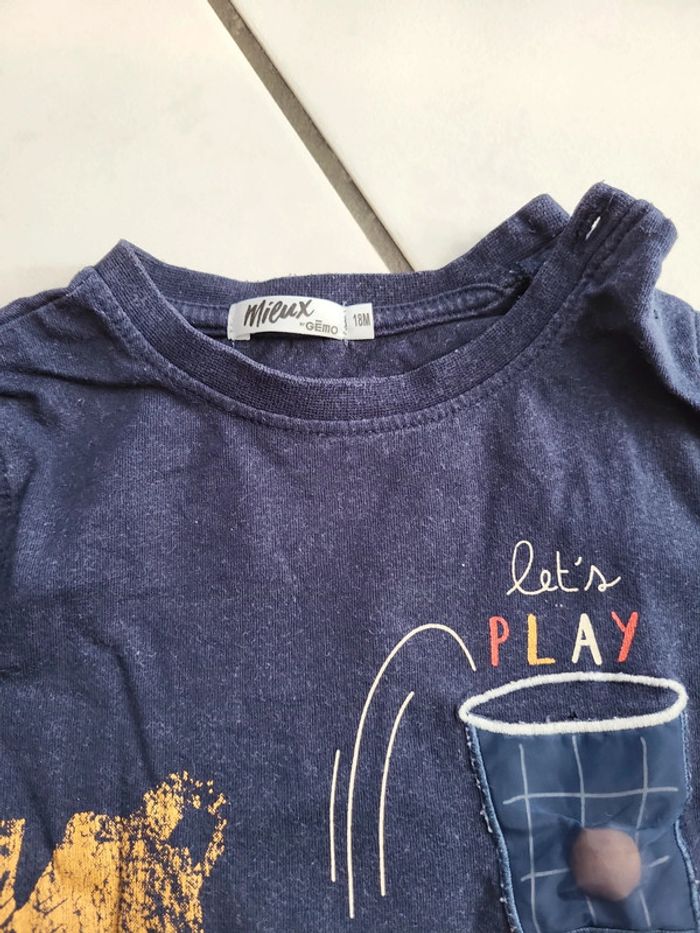 Tshirt manches longues gémo 18 mois - photo numéro 2