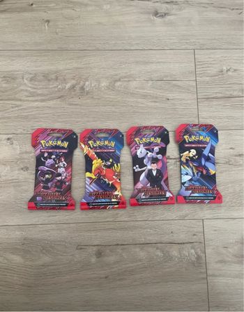 Art set rivalité destinées 4 booster Pokémon scellé