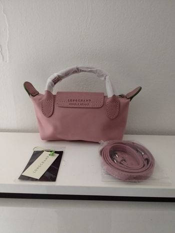 Mini sac longchamp rose