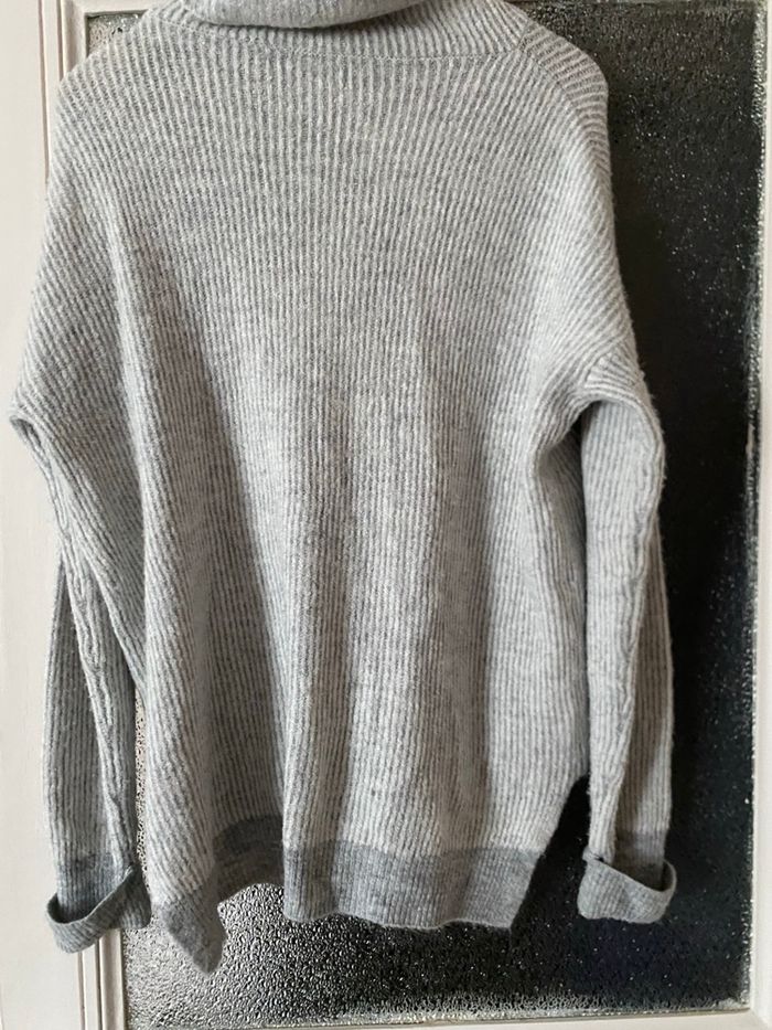 Pull col roule oversize gris Primark - photo numéro 3