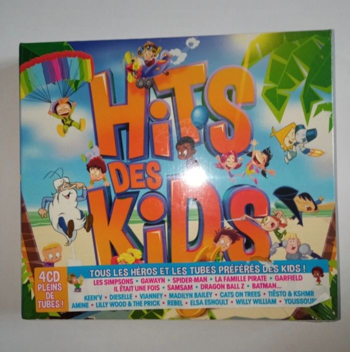 4 cd hits des kids tous les heros