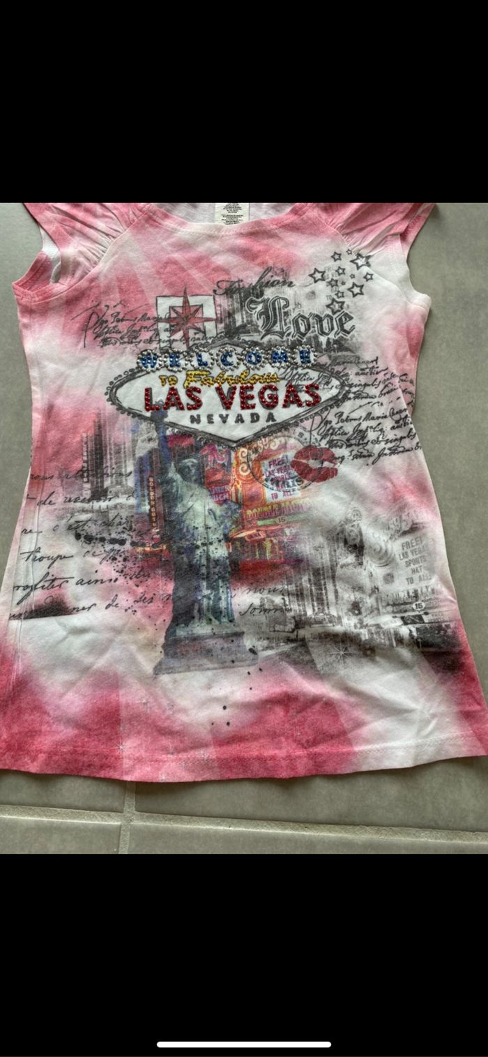 Tee shirt manches courtes Las Vegas Neuf 5 ans - photo numéro 3