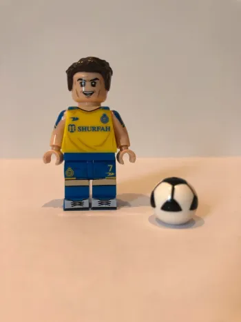 Figurine type lego Christiano Ronaldo. Footballeur