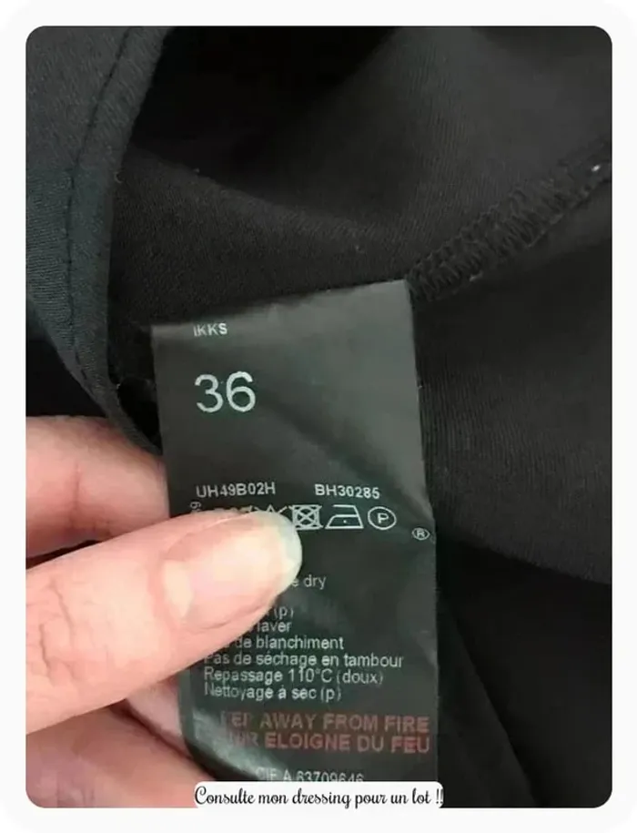 Robe noire ikks taille 36 - photo numéro 4