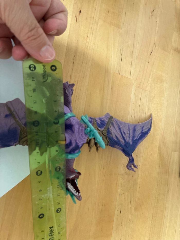 Vintage Chap Mei Beast Raider Pterodactyl Dinosaur Action Figure Purple - photo numéro 10