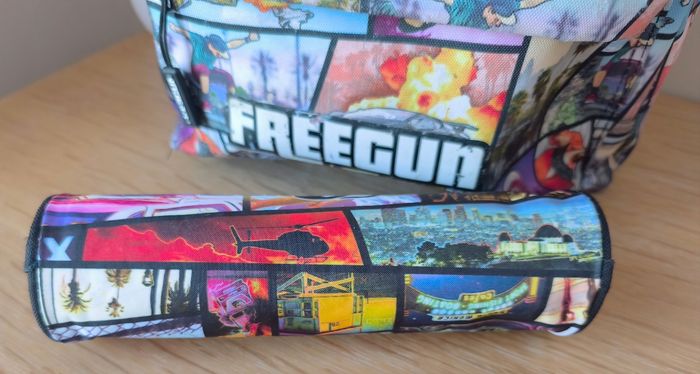 🌿 Sac à dos + trousse scolaire - 1 compartiment - Freegun 🌿 - photo numéro 8