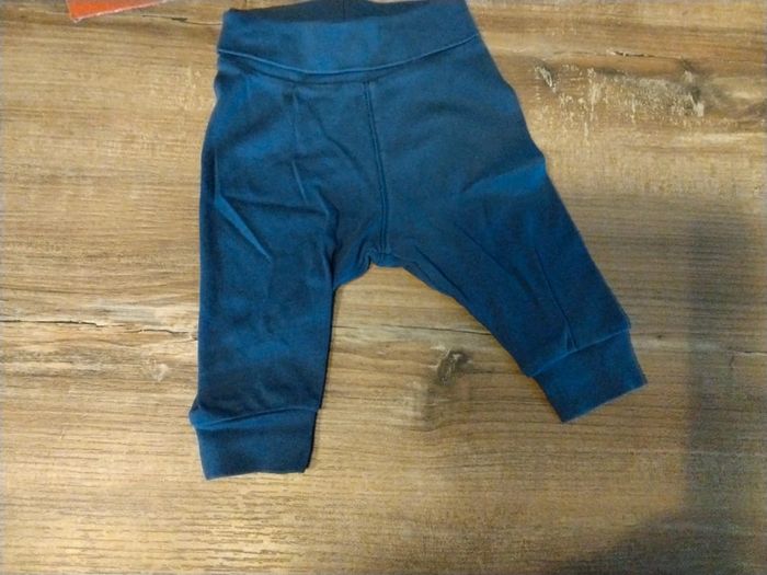 Ensemble body a rayures pantalon et bonnet bébé garçon 3 mois - photo numéro 5