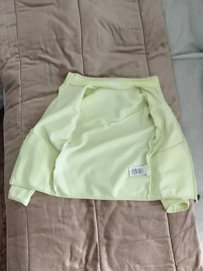 Blouson polaire fille zippé jaune fluo 8-10 ans - photo numéro 6