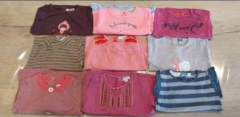 lot de 9 t shirt 18mois
