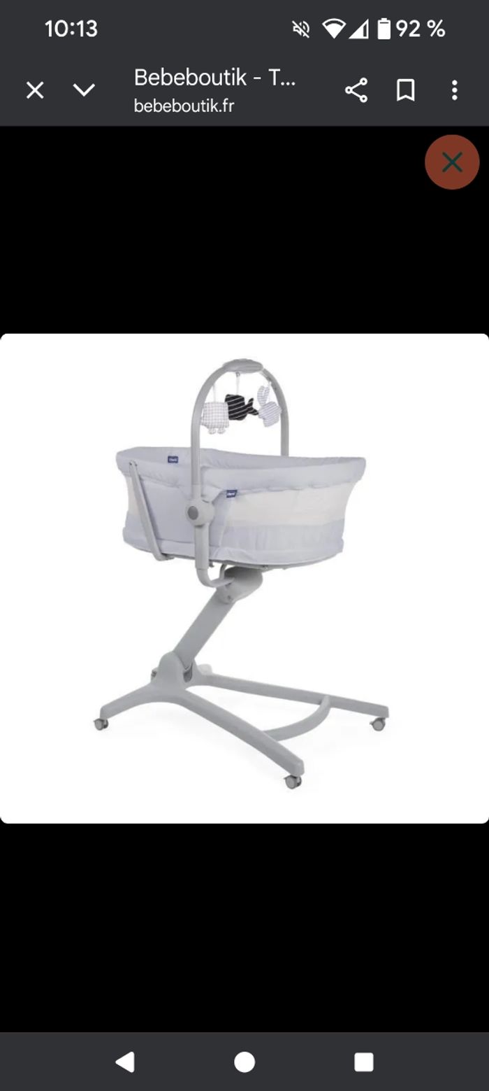 Berceau Chicco 3 en 1 - photo numéro 3