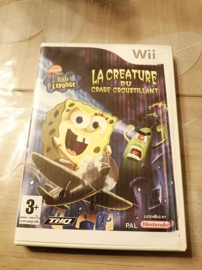 Jeu wii Bob l'éponge
