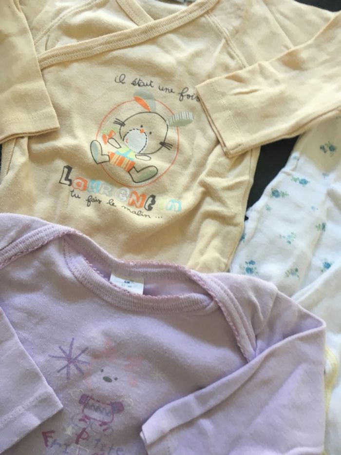 Lot body bébé fille vêtement petit bateau 6 mois - photo numéro 4