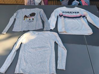 2 tee shirt et 1 sweat