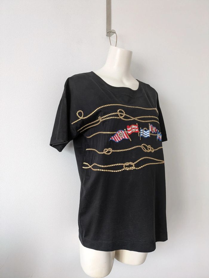T-shirt d'été brodé - Guy Laroche jeans - taille 40/42 - photo numéro 2
