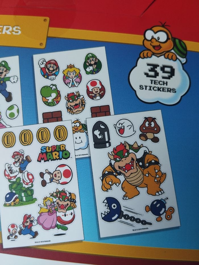 Super Mario : Tech Stickers Pack 39 pièces - photo numéro 5