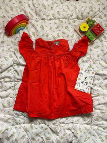 robe sans manches orange vertbaudet 3 ans avec doublure