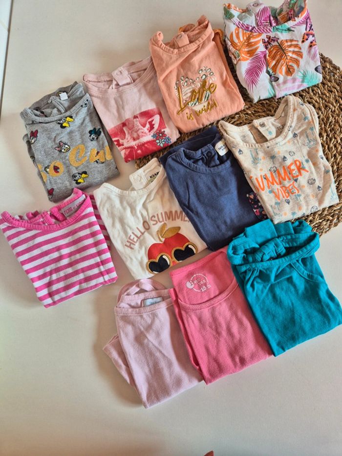 11 t-shirts fille