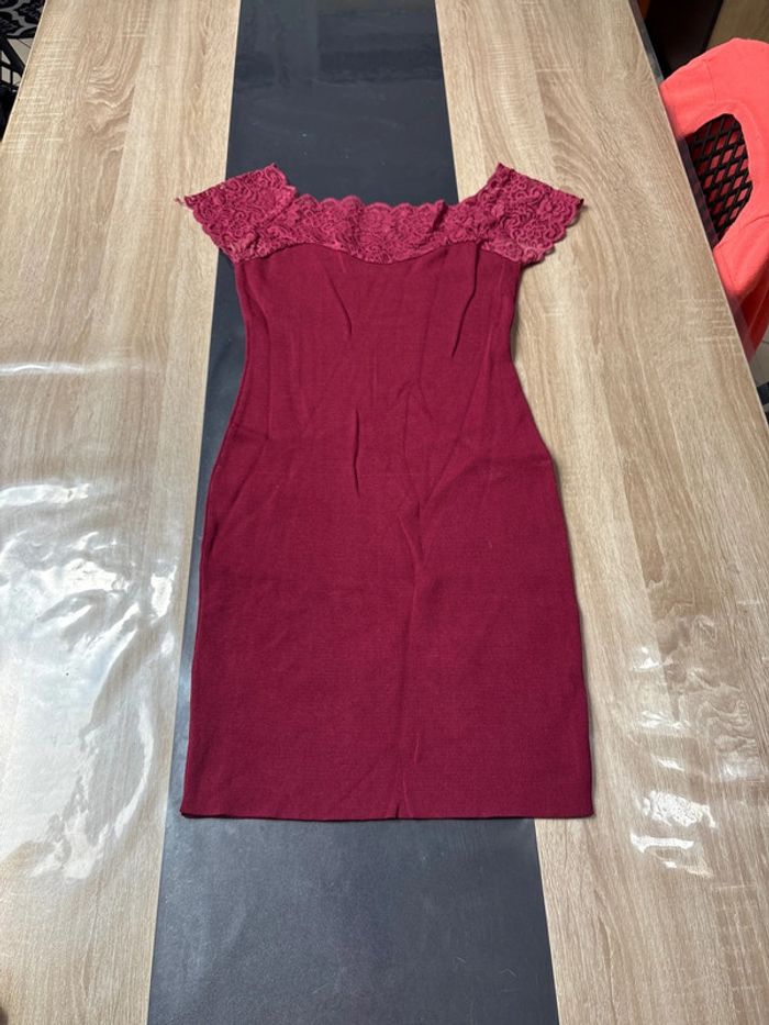 Robe courte bordeaux taille S
