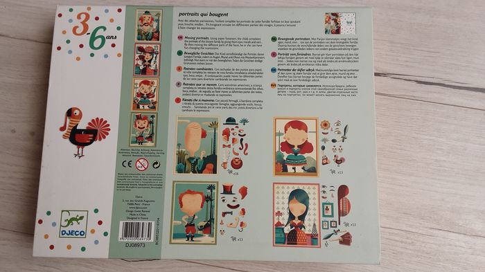 Jeu jouet éducatif Djeco Portraits qui bougent 3 - 6 ans - photo numéro 8