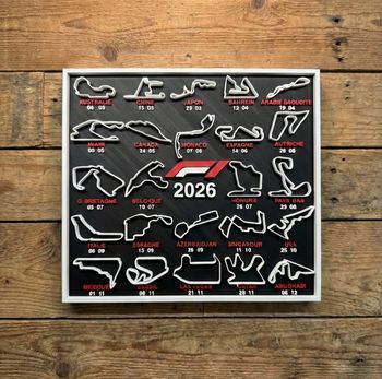 Tableau du calendrier F1 2026