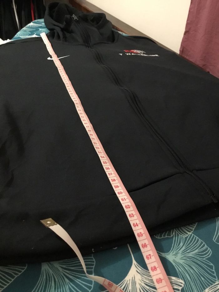 Sweat zippé à capuche pour homme Nike noir taille M 041 - photo numéro 9