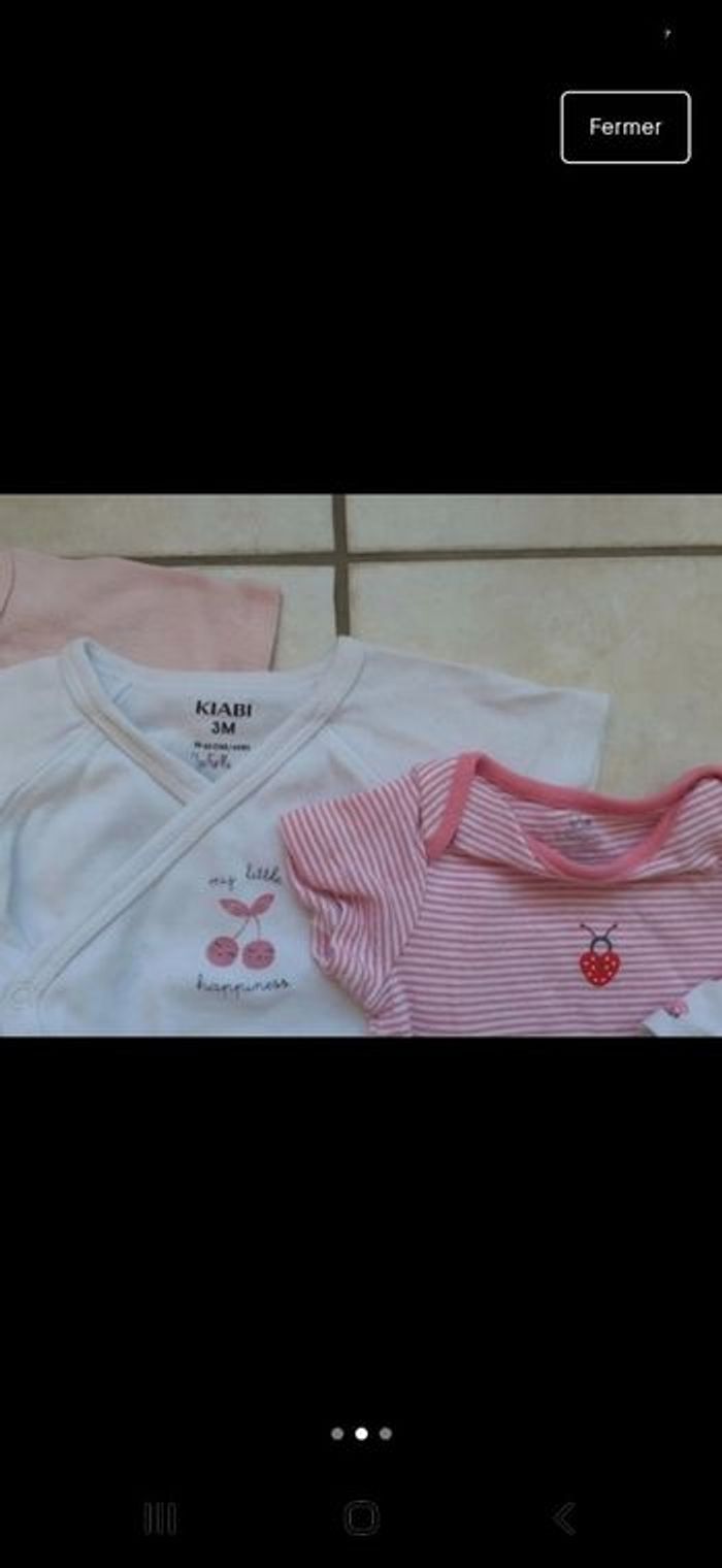 Lot de 4 bodies manches courtes - photo numéro 2