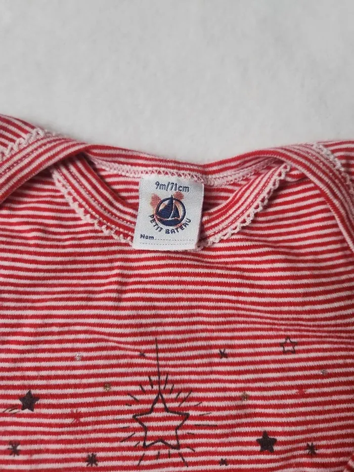 Joli body Petit Bateau bébé 9 mois manches longues automne hiver - photo numéro 4