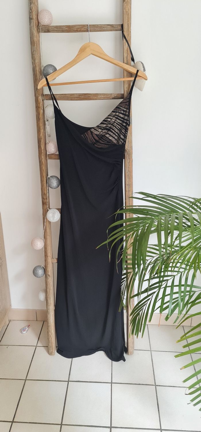 Robe longue noire de soirée taille 36 38 S M