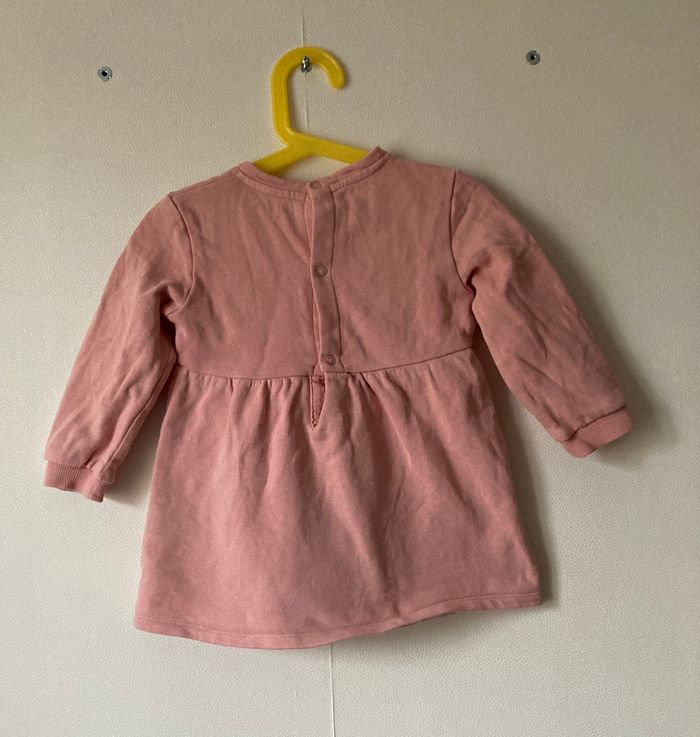 robe molletonnée motif fleurs taille 2 ans - photo numéro 3