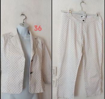 Tailleur veste/pantacourt femme 36
