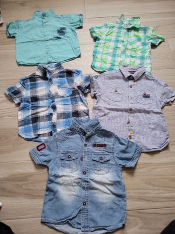 Lot 6 chemisettes garçon 3 ans