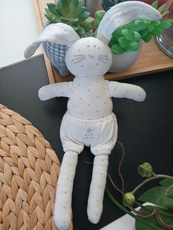 Doudou péluche Lapin Petit Bateau🌿🎁 - photo numéro 5