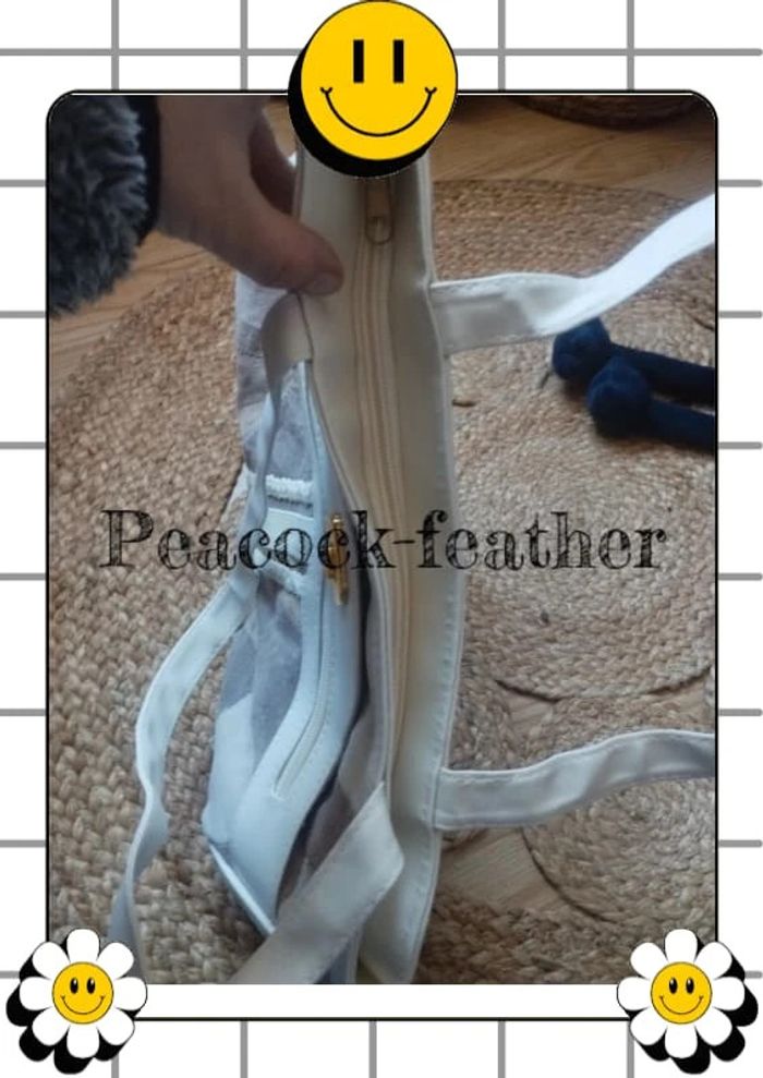 Sac à main cuir patchwork avec porte monnaie - photo numéro 10