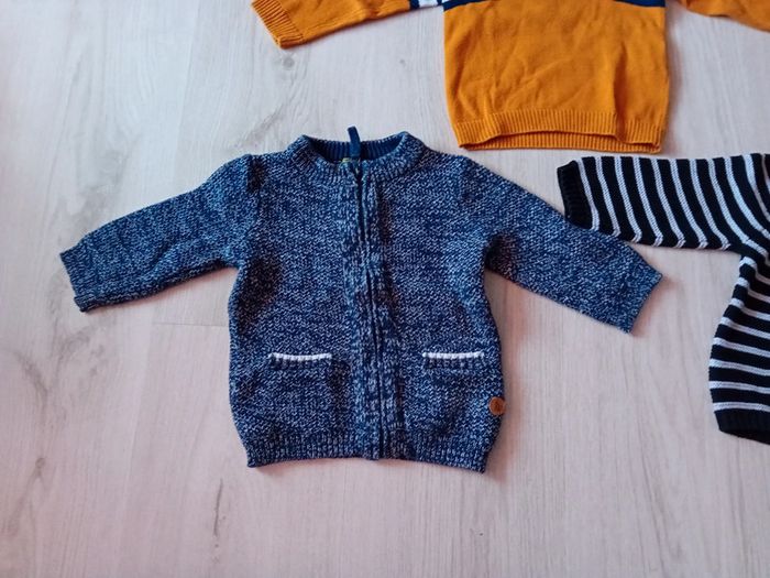 Lot de 3 pull en laine 6 mois - photo numéro 3