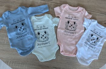 Body personnalisé bébé Fête des mères – idée cadeau maman