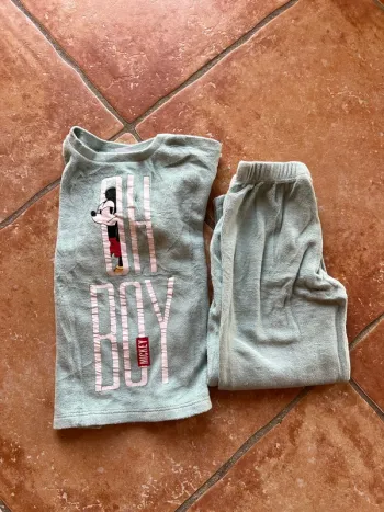 Pyjama velours Mickey Disney 3/4ans neuf