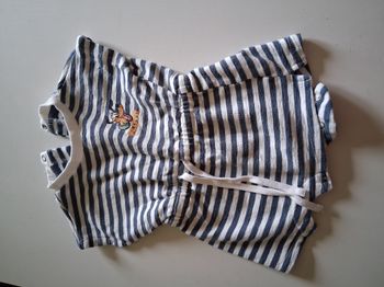 Barboteuse rayée Pluto Disney Baby