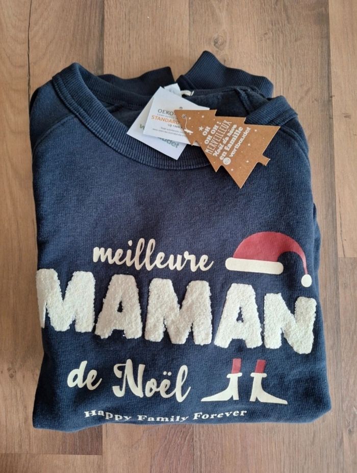 Sweat meilleure maman de Noël S vertbaudet