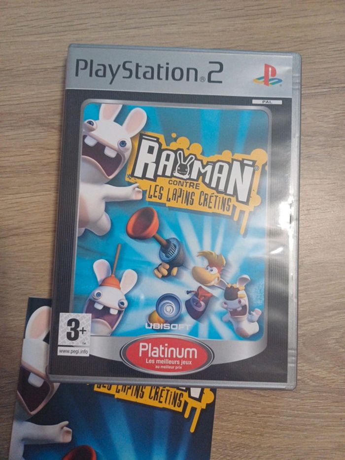Jeu Rayman Contre Les Lapins Crétins - PS2 (PAL) - Complet En Boîte, Bon état, Fonctionne