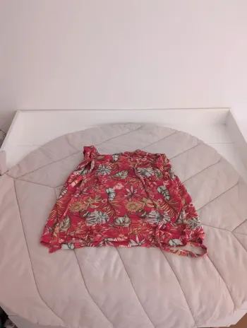 Jupe camaïeu fleurie