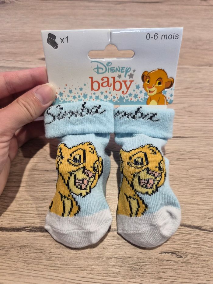 Lot de chaussettes Le roi lion, Disney, 0-6 mois. - photo numéro 5