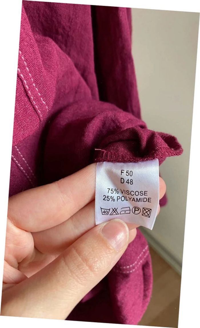 Chemise rose Christine Laure taille 50 - photo numéro 4