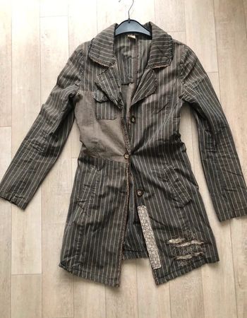 Veste longue grise femme  IKKS