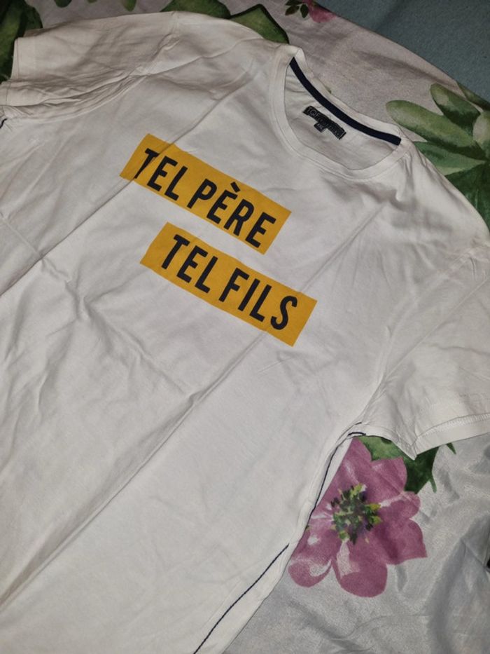T-shirt "tel père, tel fils", neuf, juste lessiver, taille xxl - photo numéro 3