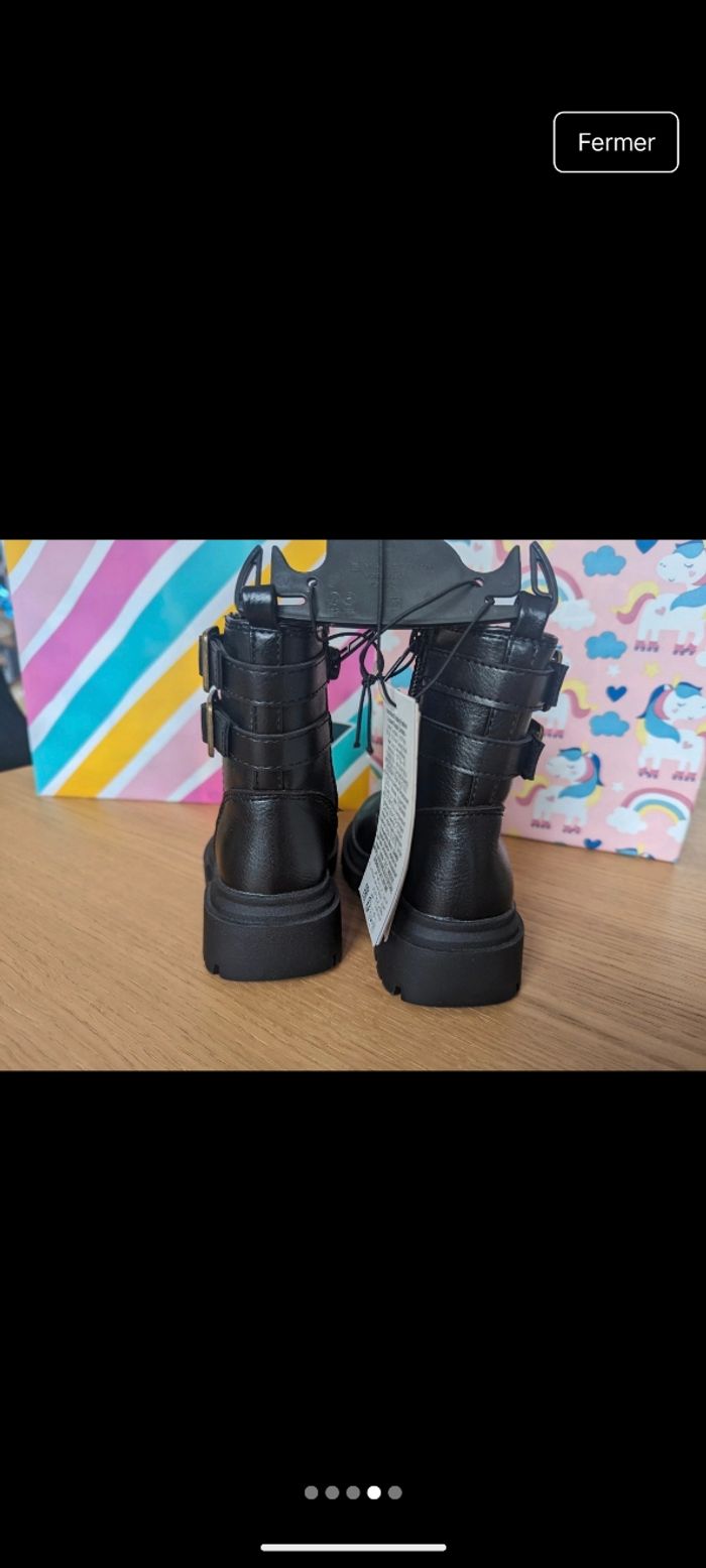 Bottines noires 21 Kiabi - photo numéro 4