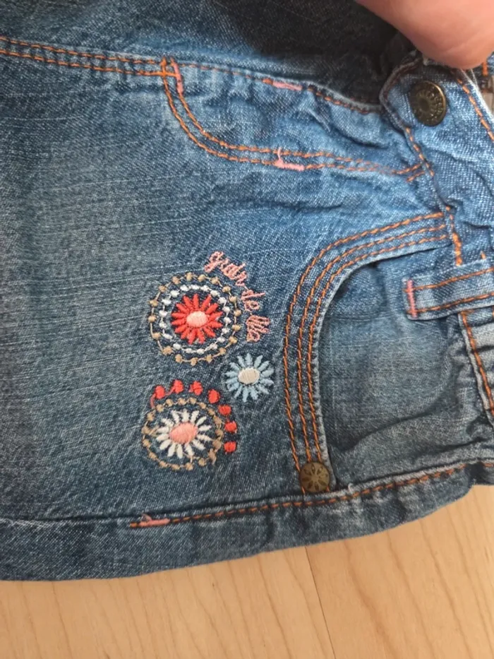 Short jean 6mois grain de blé - photo numéro 3