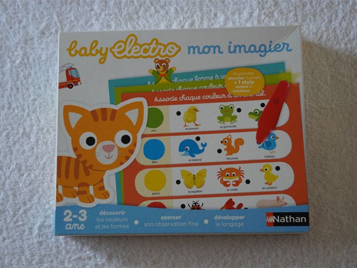 Baby Electro Mon imagier Nathan pour enfants (2-3 ans)