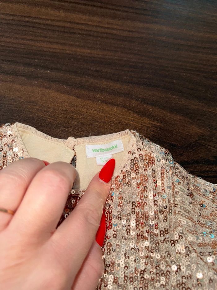 Robe manches longues à sequins - photo numéro 2