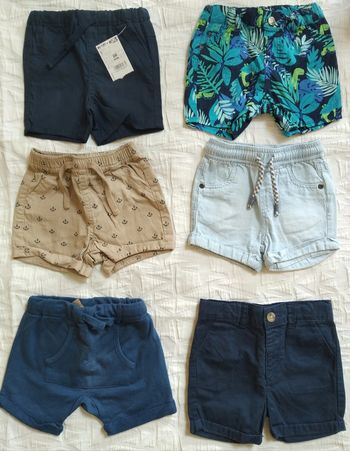 Lot shorts Kiabi dpam vertbaudet 6 mois
